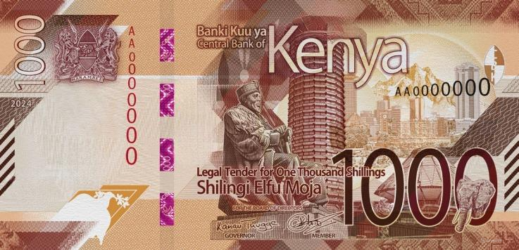 (623) ** PNew (PN56b) Kenya - 1000 Shillings (2024)